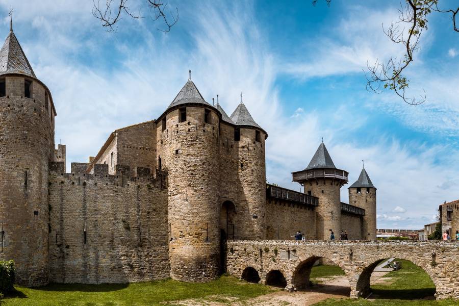 Château comtal et murailles à Carcassonne