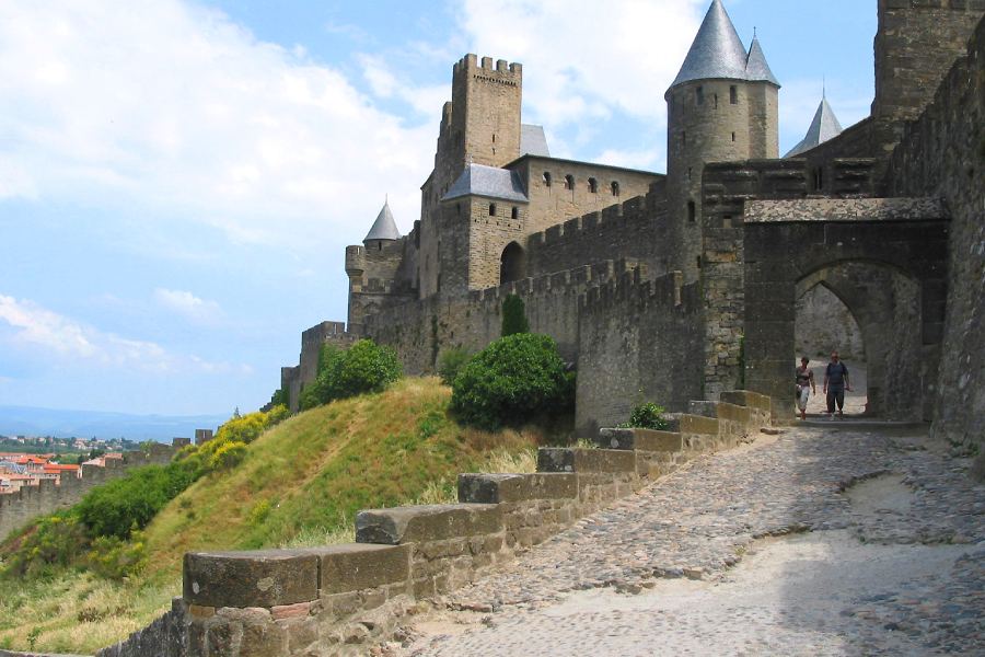 Château comtal et murailles à Carcassonne